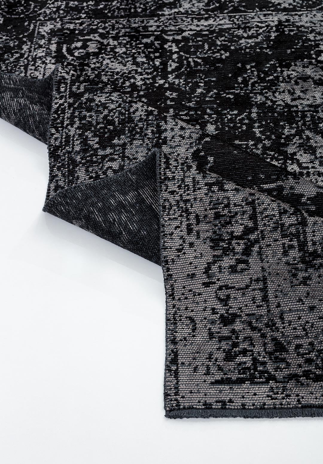 MEDALLION GREY - BLACK RUG - 4