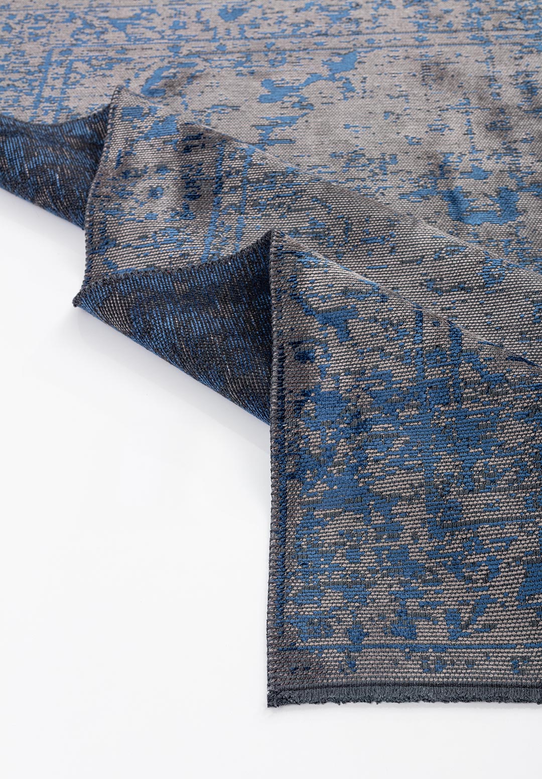 IVY GREY - NAVY BLUE RUG - 4