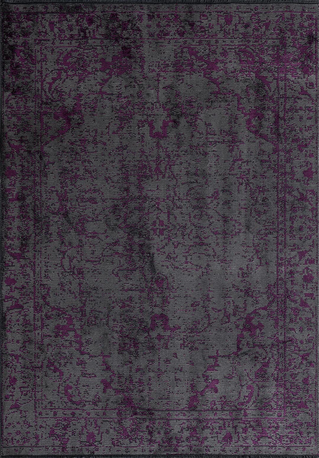 IVY GREY - PURPLE RUG