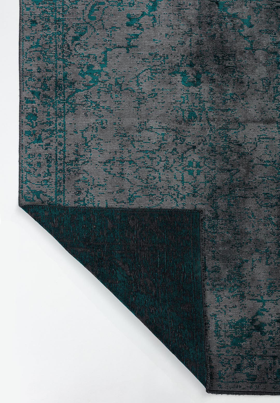 IVY GREY - DARK TURQUOISE RUG - 3