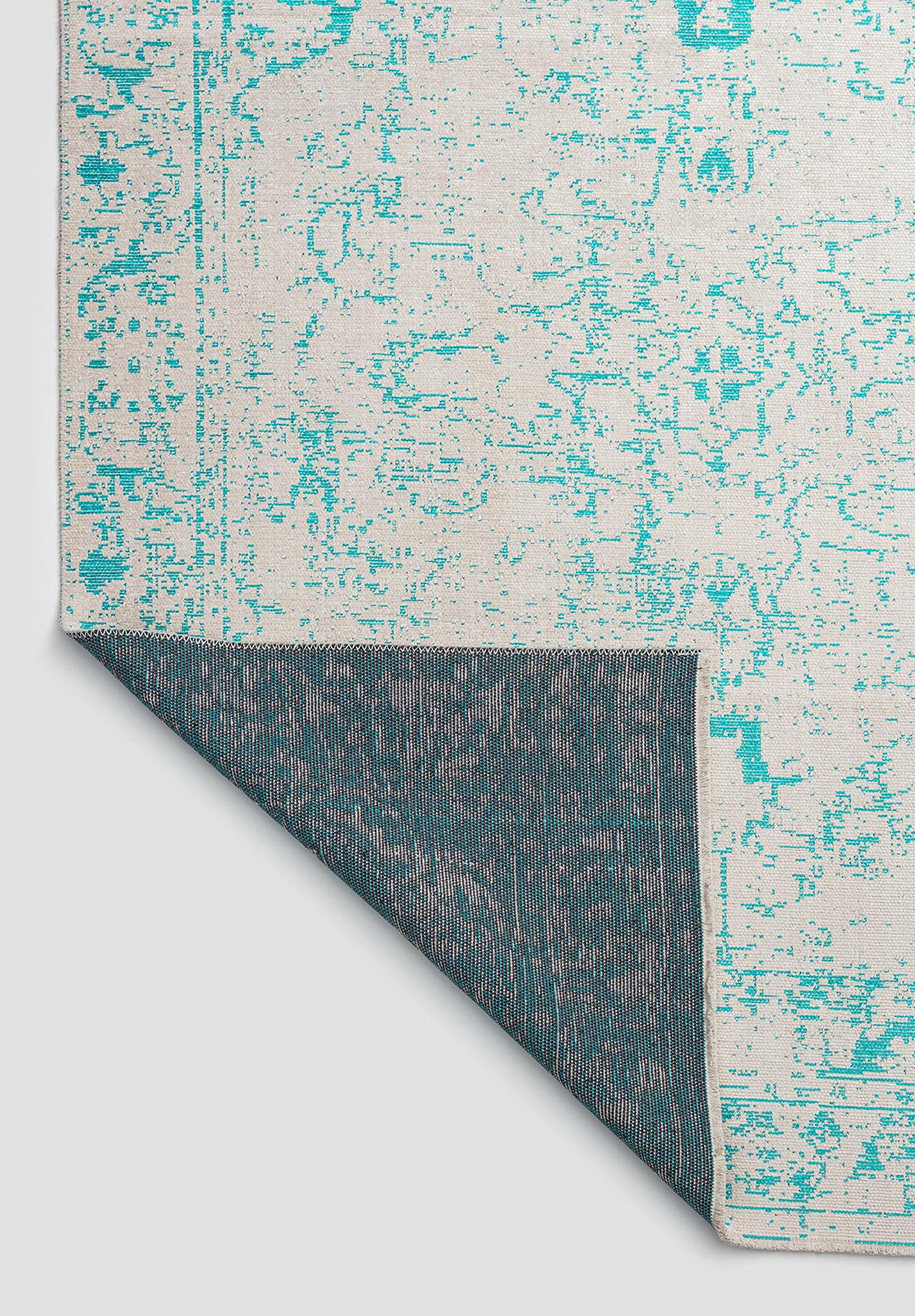 IVY ECRU - TURQUOISE RUG - 3
