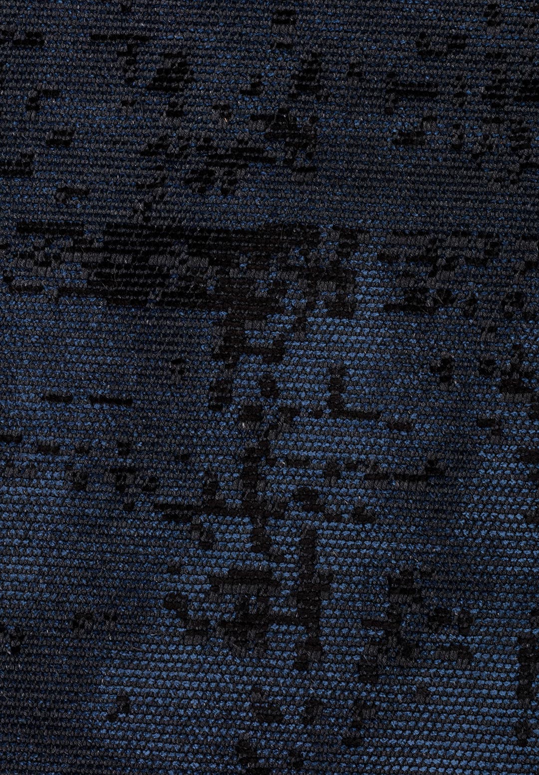 DISCRETE BLACK - NAVY BLUE RUG - 4