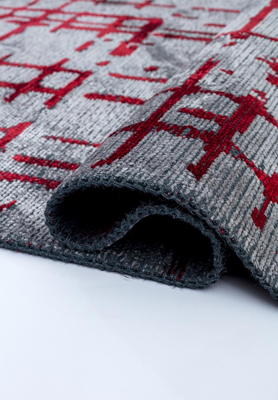 AXIS RED - LIGHT GREY RUG - 2