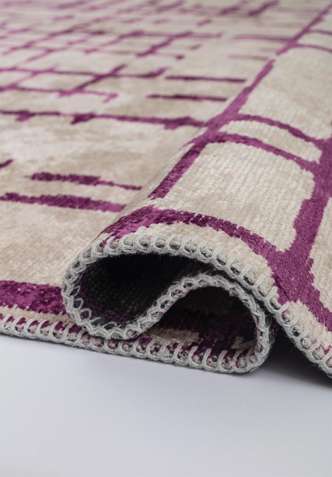 AXIS PURPLE - ECRU RUG - 2
