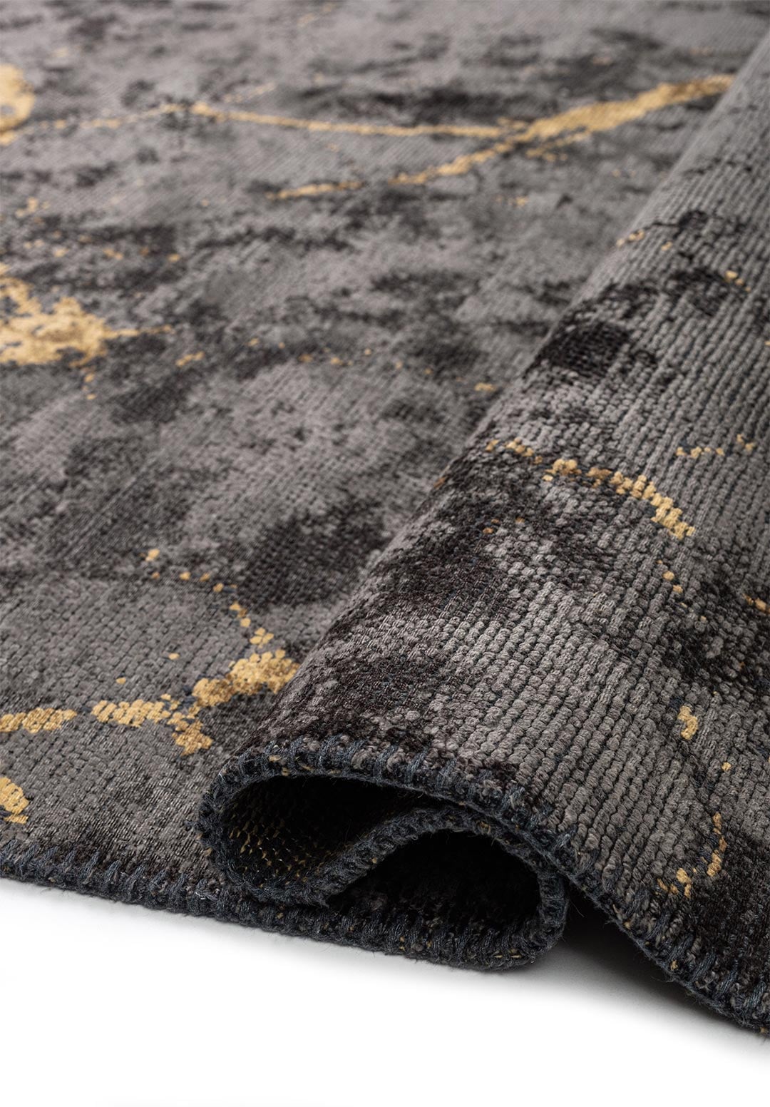 FRACTURE GOLD - ANTHRACITE RUG - 2