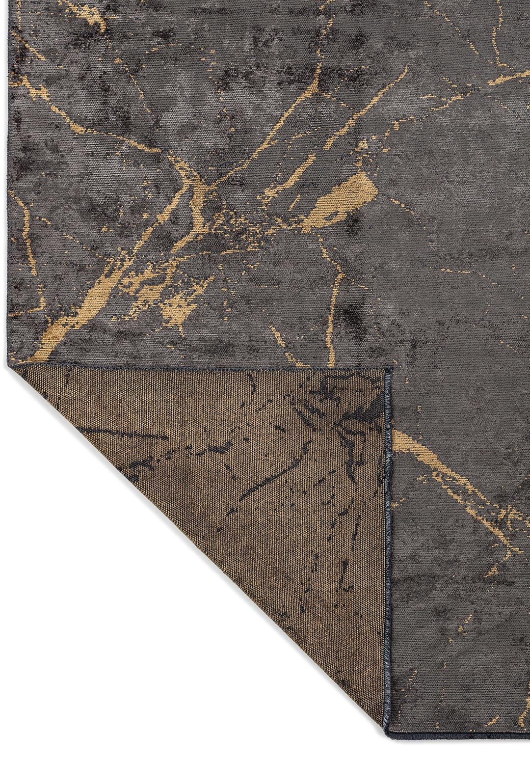 FRACTURE GOLD - ANTHRACITE RUG - 3