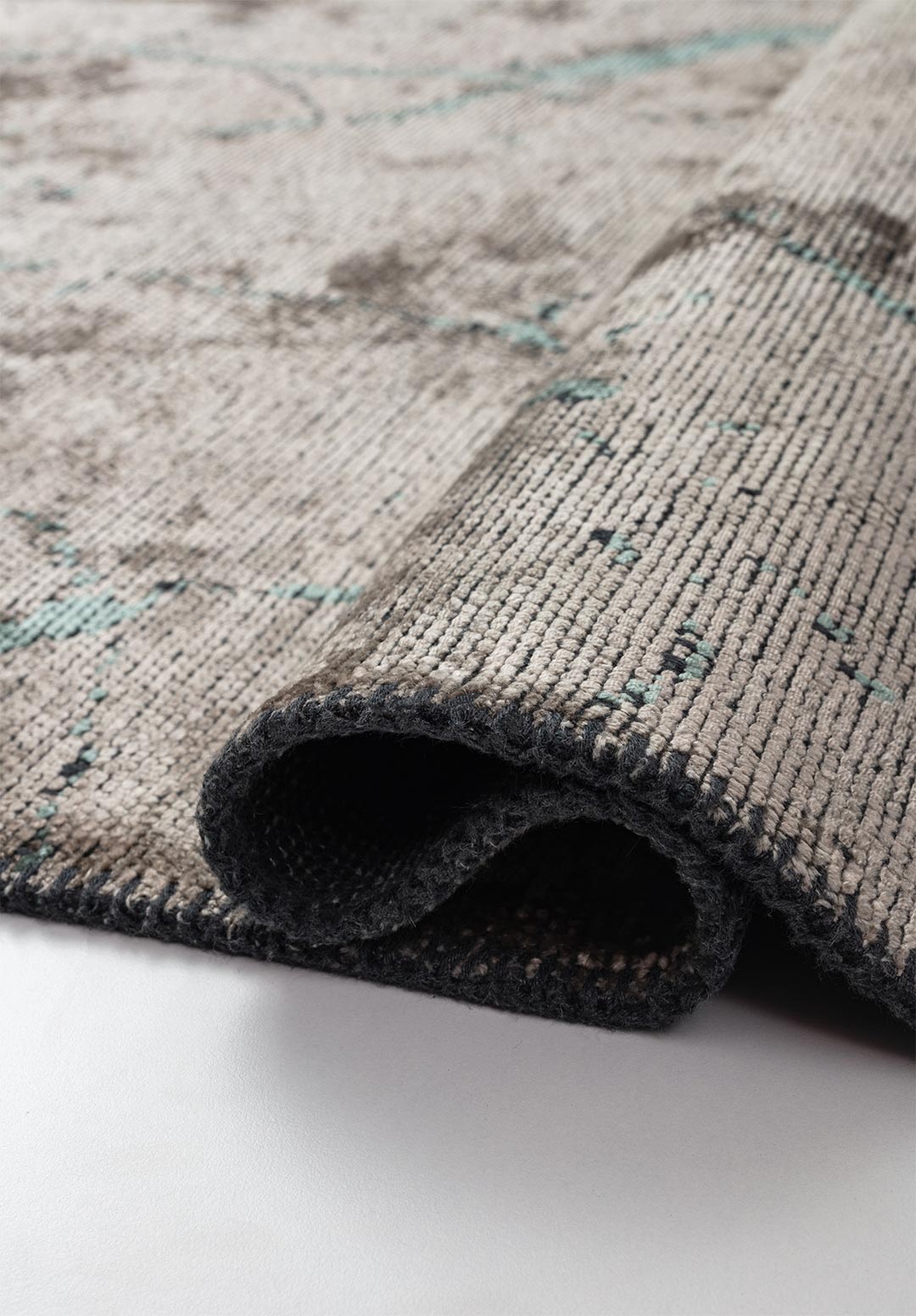 FRACTURE RIVER GREEN - BEIGE RUG - 2
