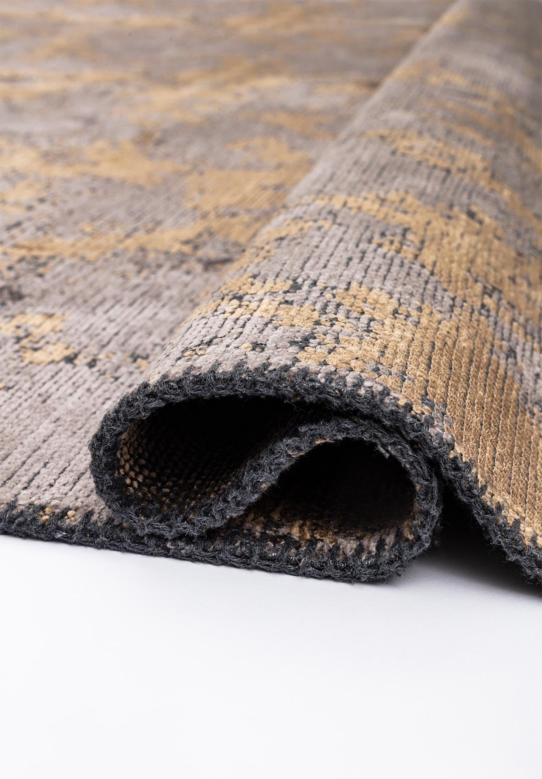 MARBLE LIGHT BROWN - DARK GREY RUG - 2