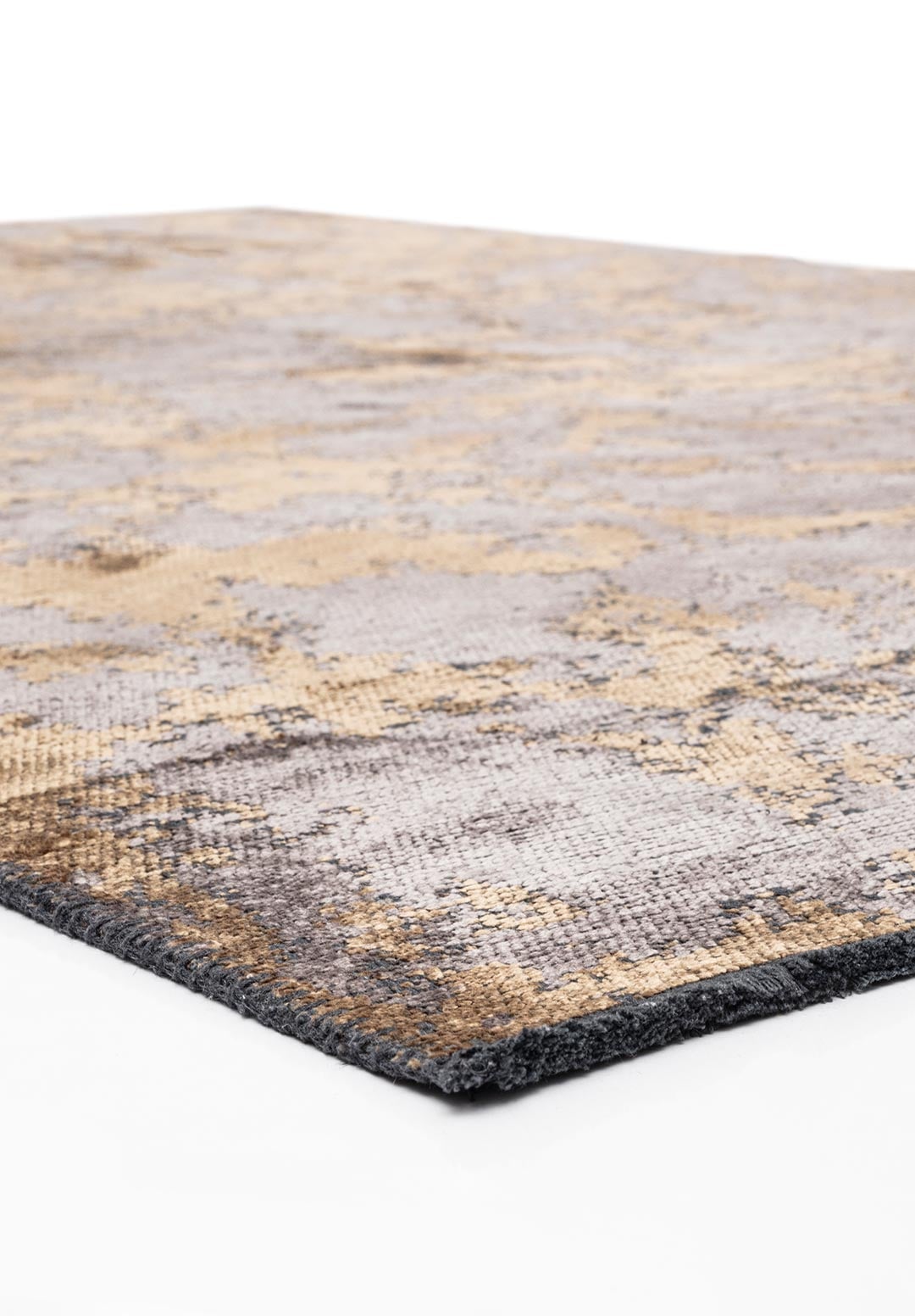 MARBLE LIGHT BROWN - DARK GREY RUG - 4
