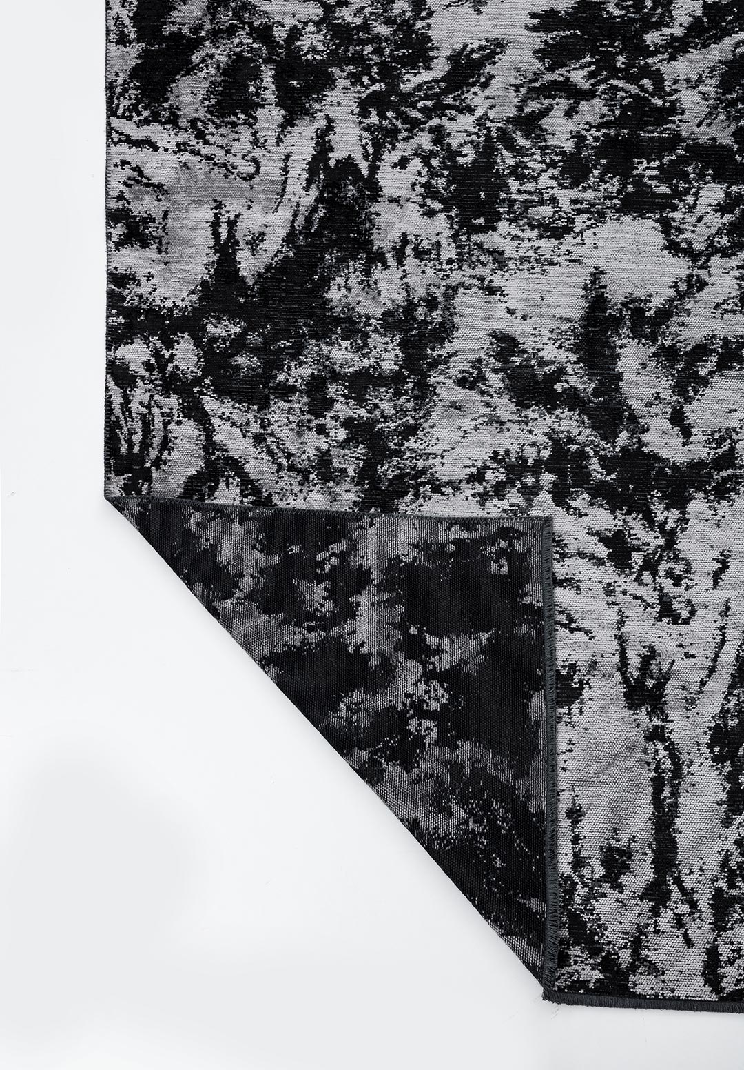 MARBLE BLACK - LIGHT GREY RUG - 3