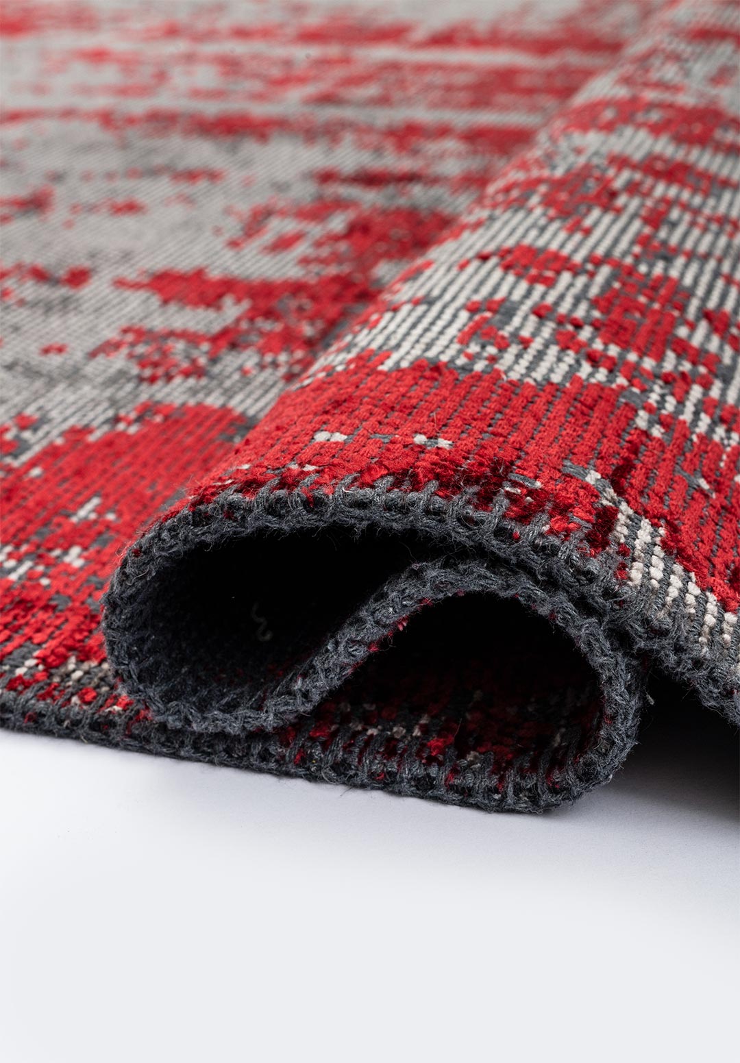 HORIZON RED - GREY RUG - 2
