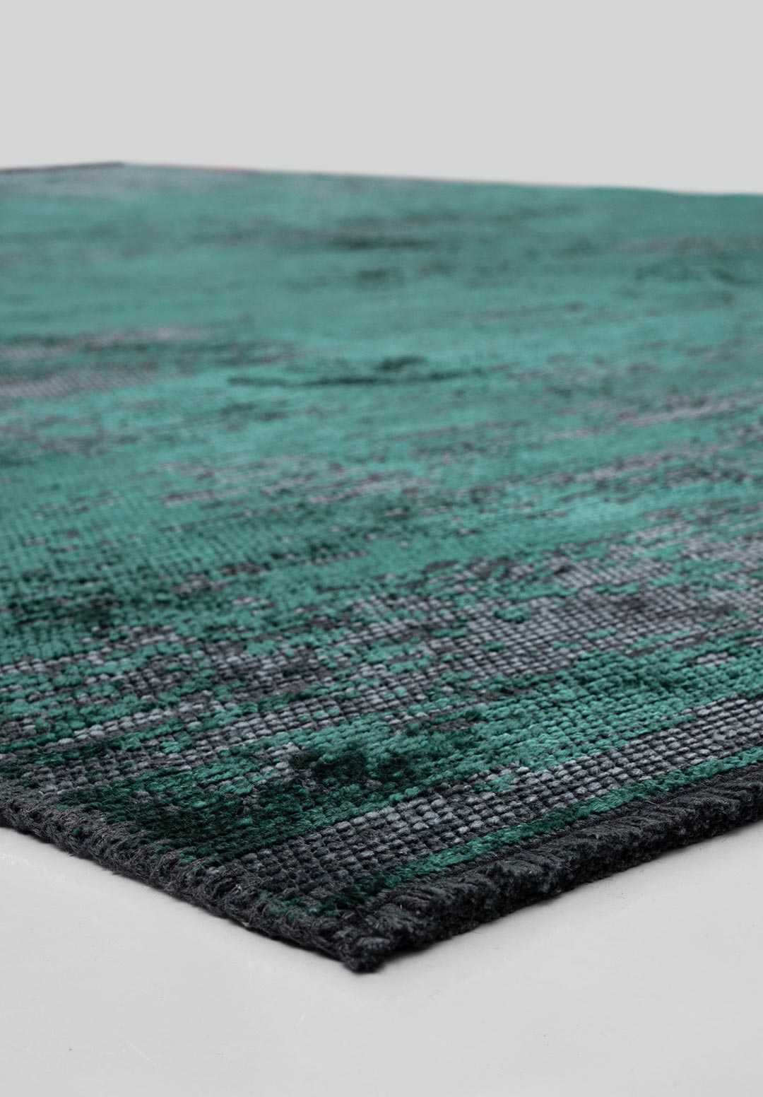SURFACE BLUE - DARK GREEN RUG - 4