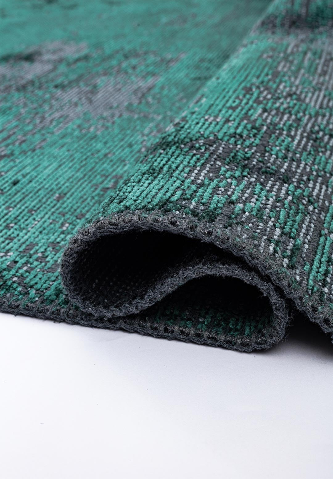 SURFACE BLUE - DARK GREEN RUG - 2