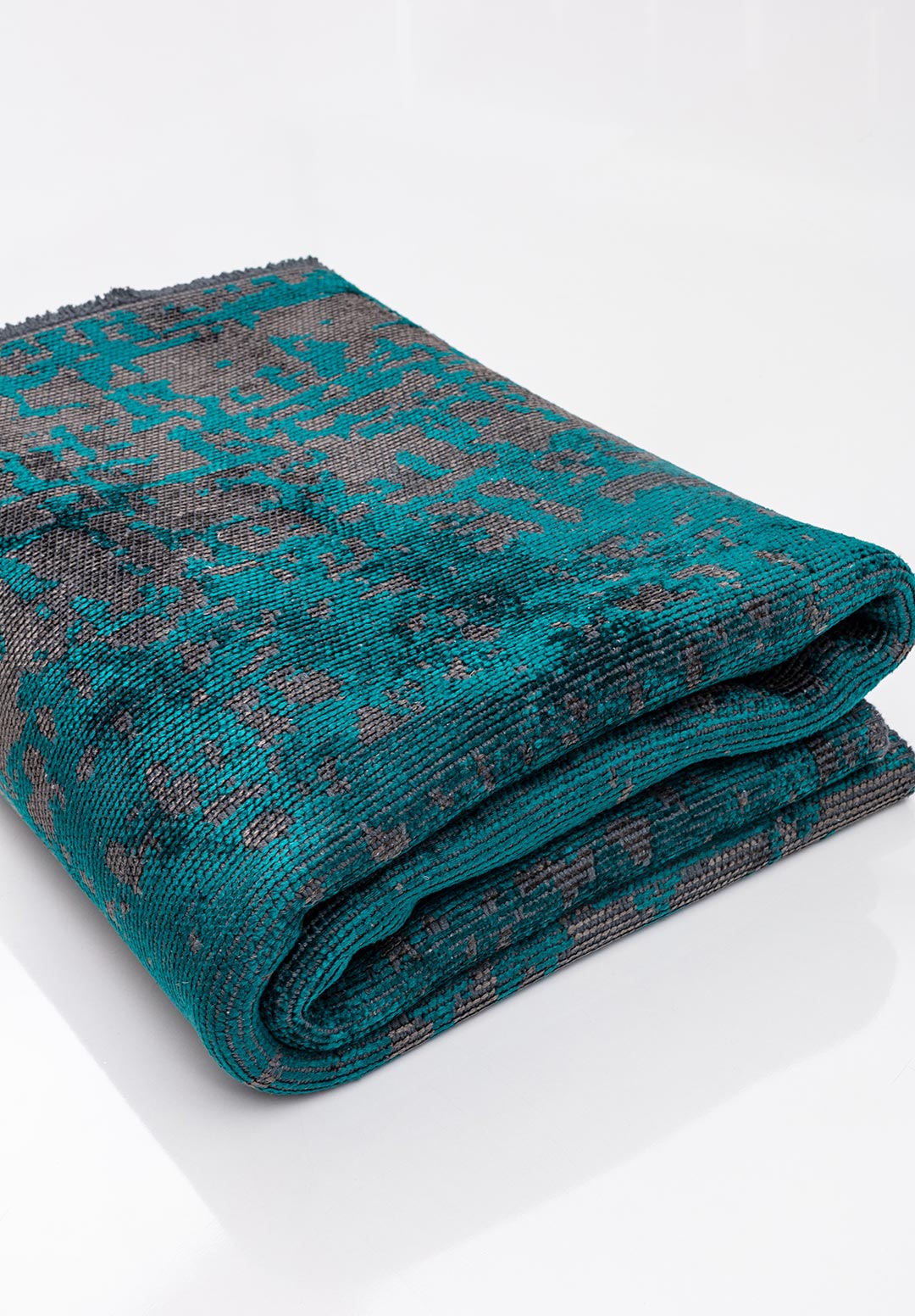 SPARK ANTHRACITE - DARK TURQUOISE RUG - 4