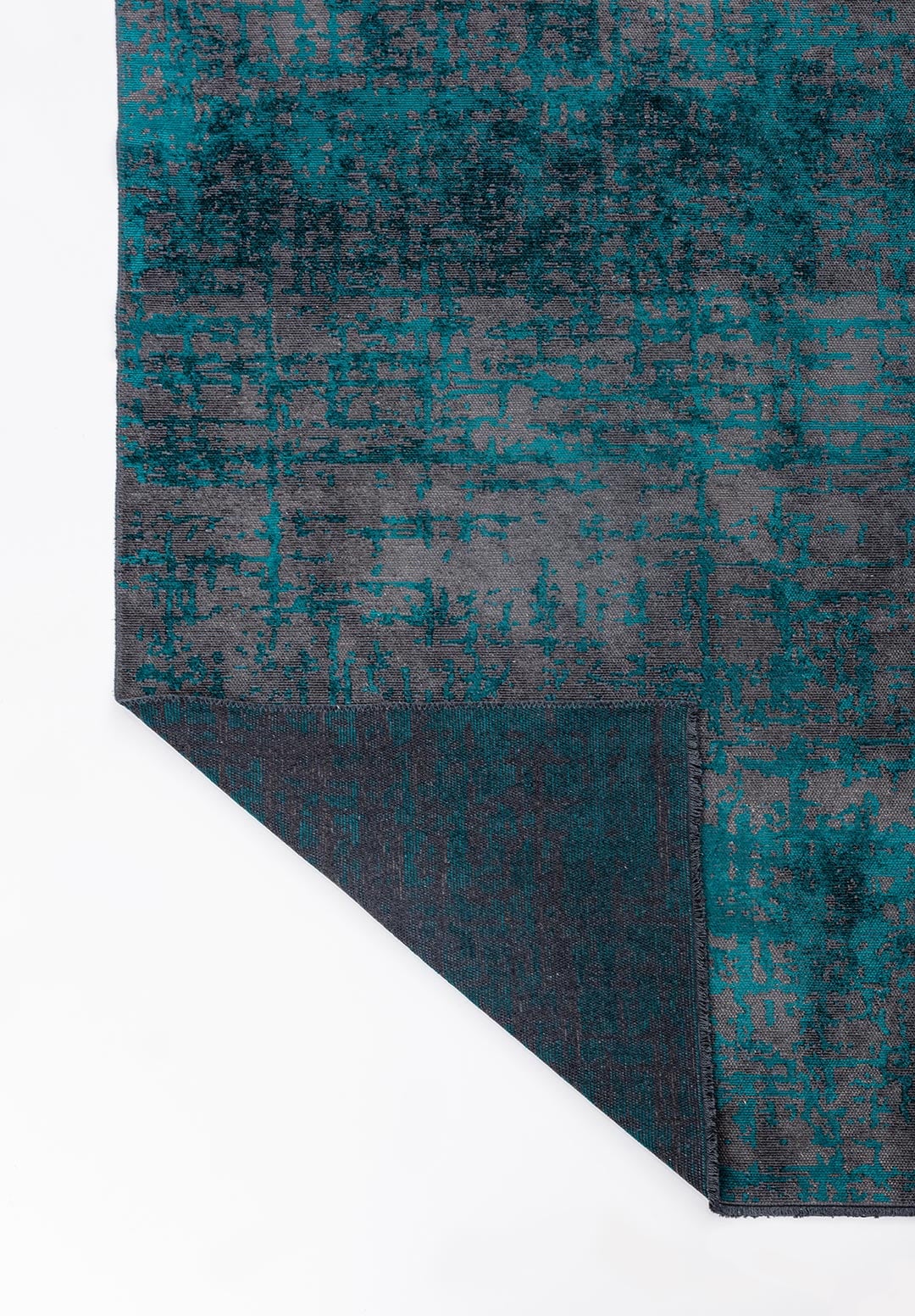 SPARK ANTHRACITE - DARK TURQUOISE RUG - 3
