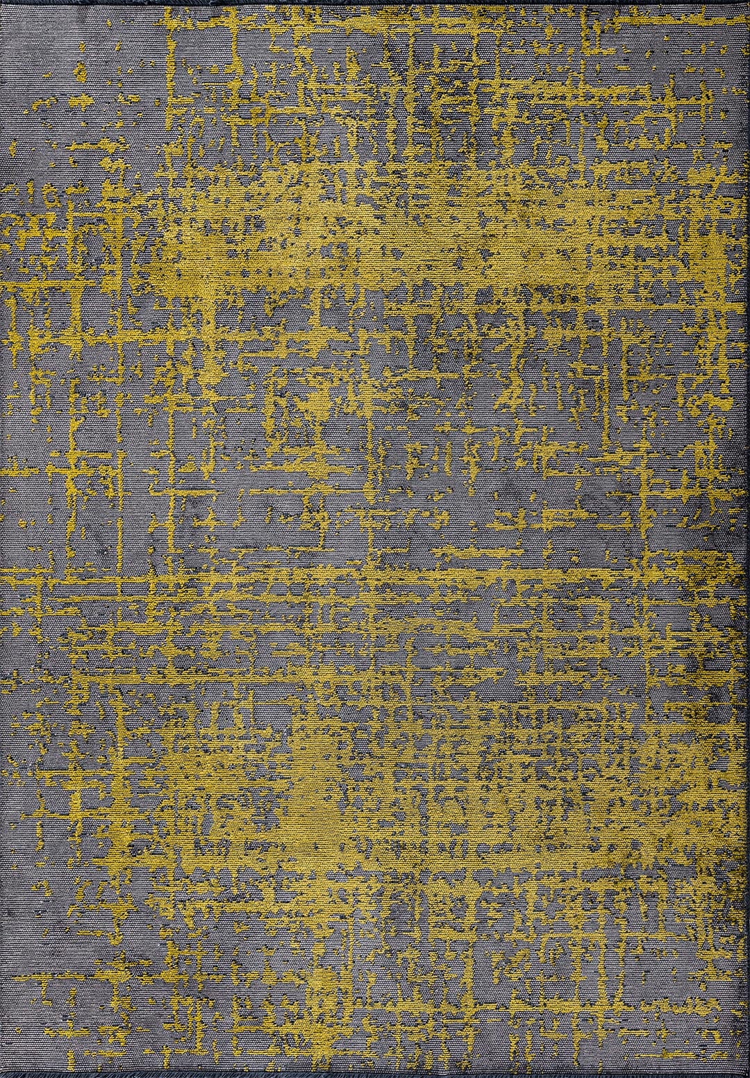 SPARK GREY - YELLOW RUG