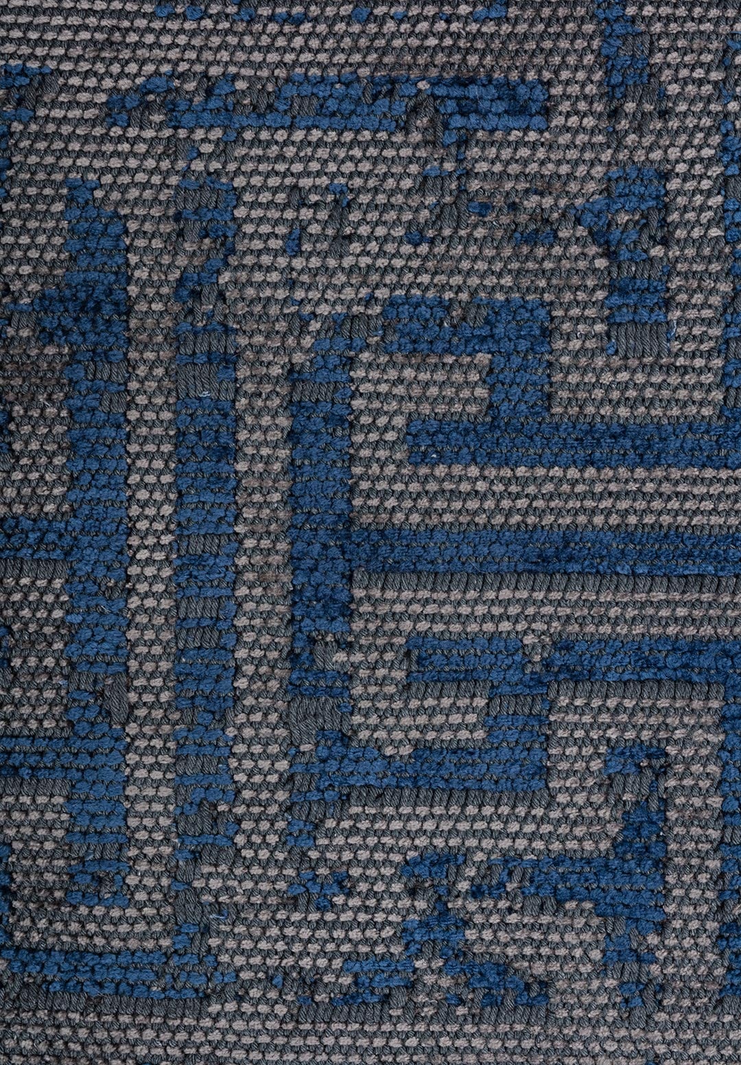 LABYRINTH GREY - NAVY BLUE RUG - 5