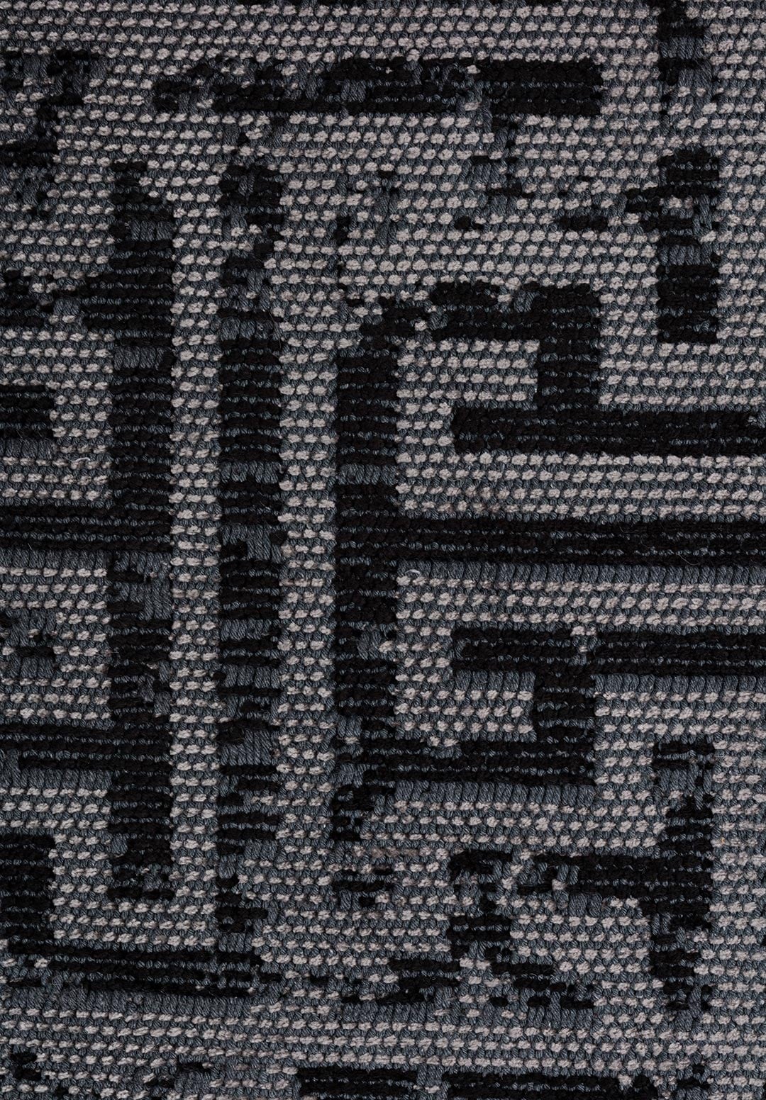 LABYRINTH GREY - BLACK RUG - 5