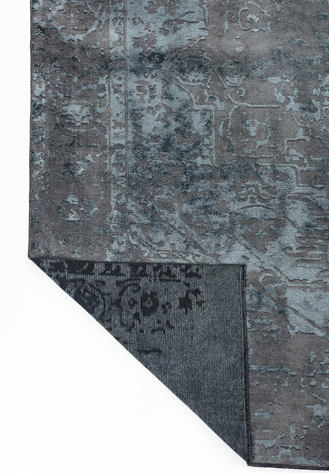 ANTIQUE BLUE - GREY RUG - 3