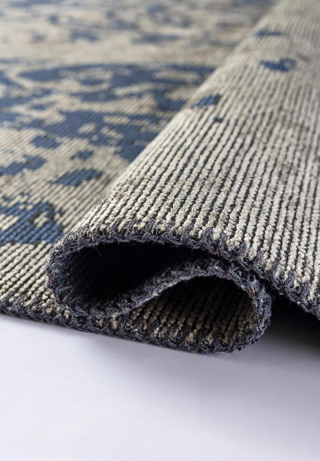 SEAL NAVY BLUE - BEIGE RUG - 2