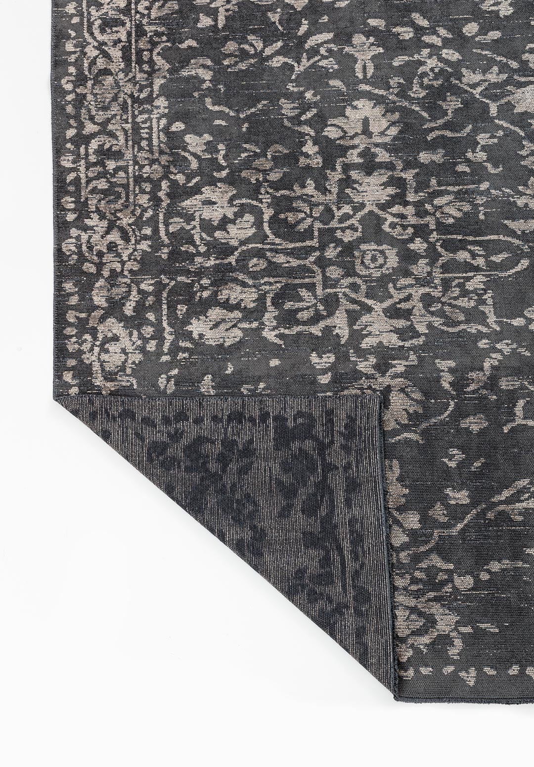 FLORA BEIGE - ANTHRACITE RUG - 3