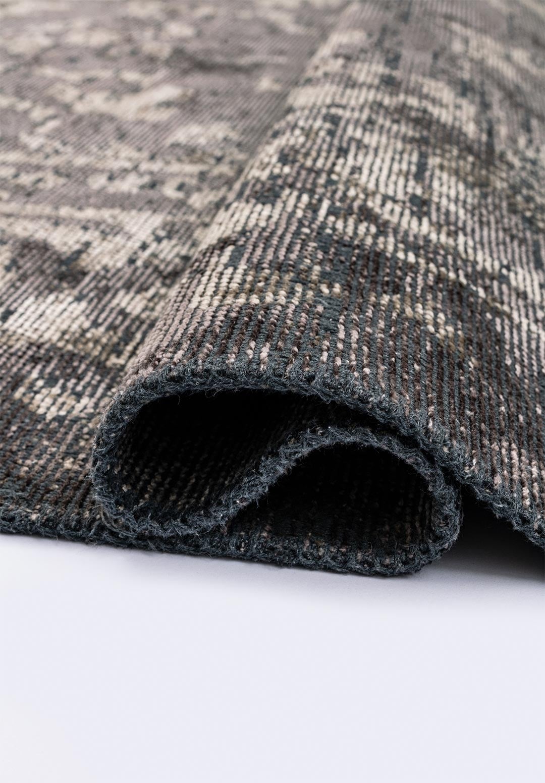 FLORA BEIGE - DARK GREY RUG - 2