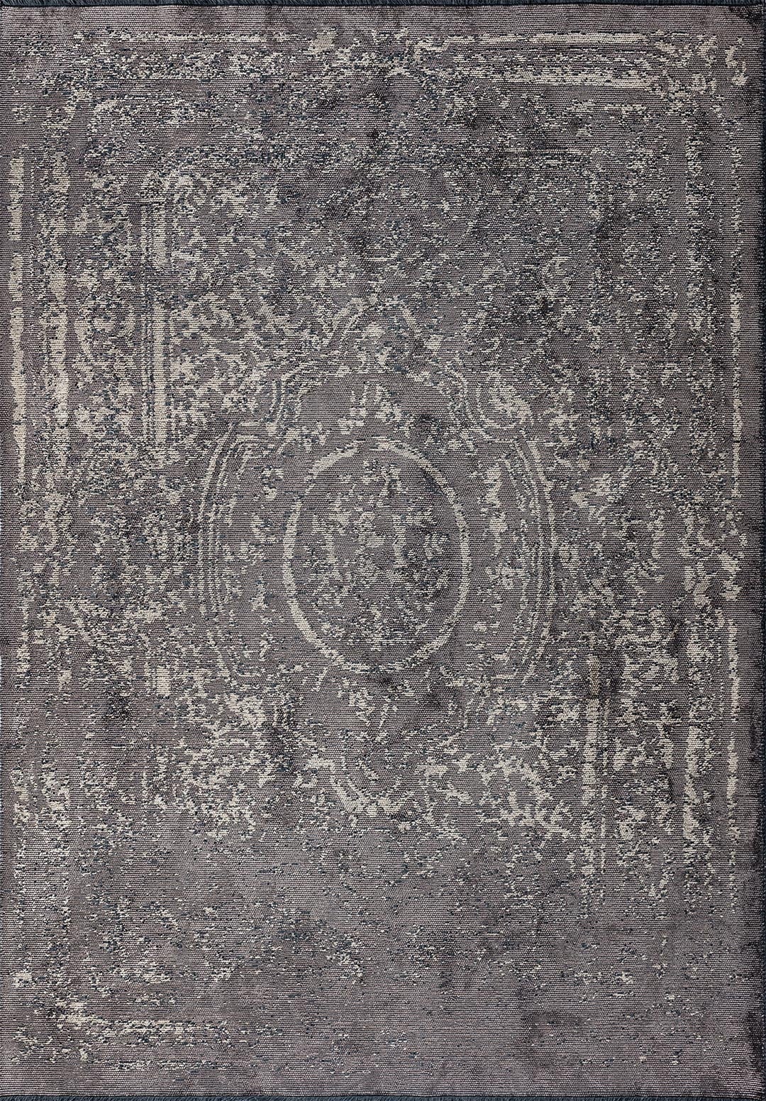 BABYLON DARK GREY - BEIGE RUG - 1