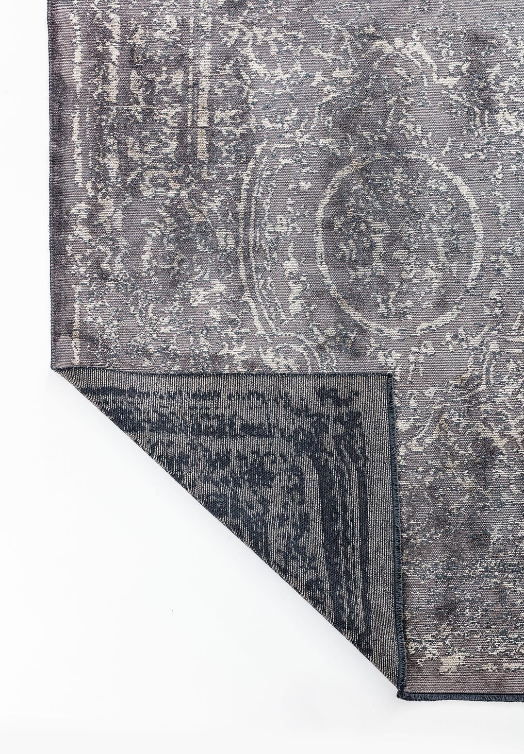 BABYLON DARK GREY - BEIGE RUG - 3