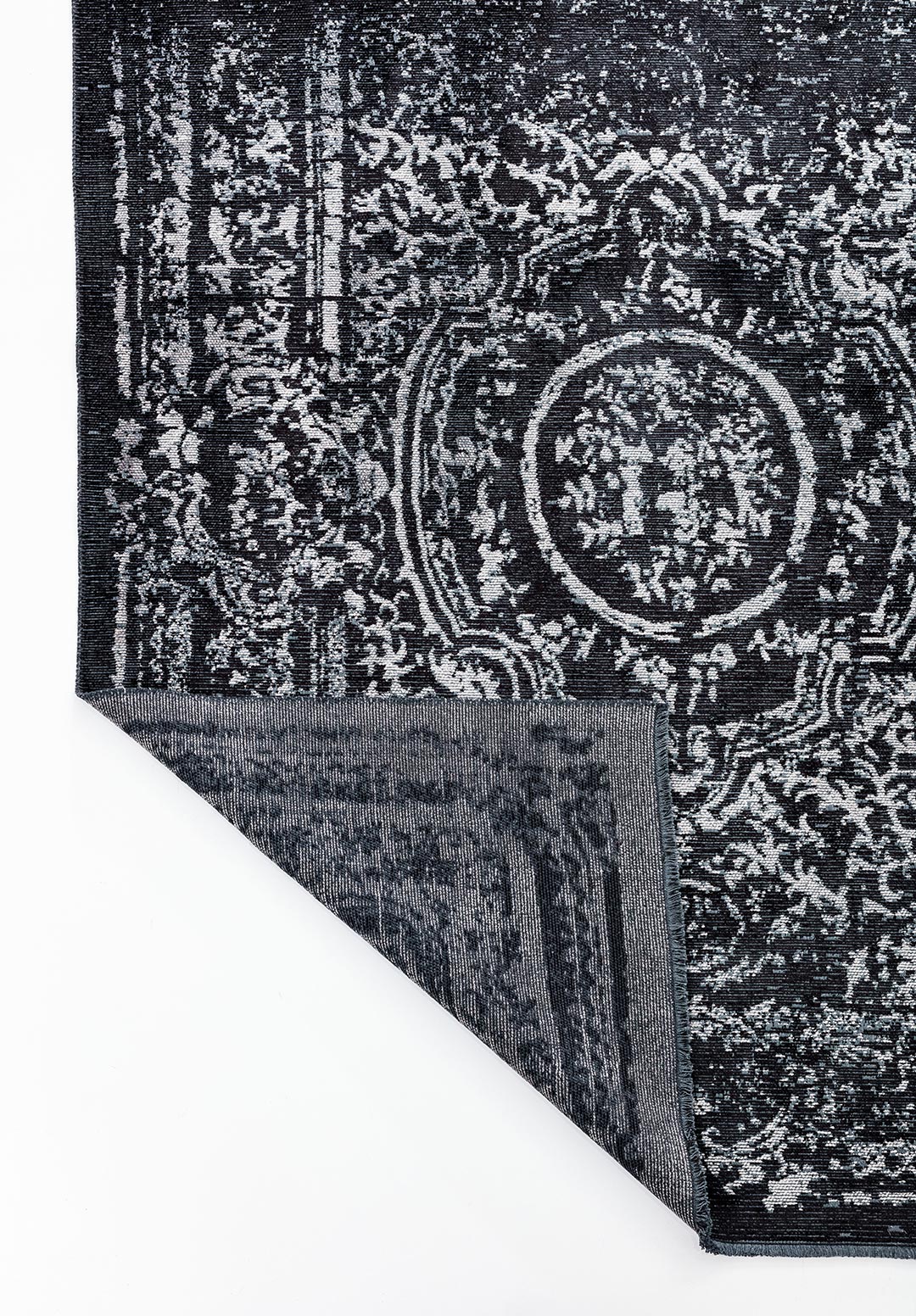 BABYLON BLACK - GREY RUG - 3