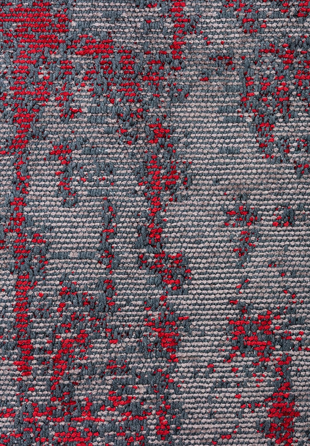CAESAR DARK GREY - RED RUG - 5