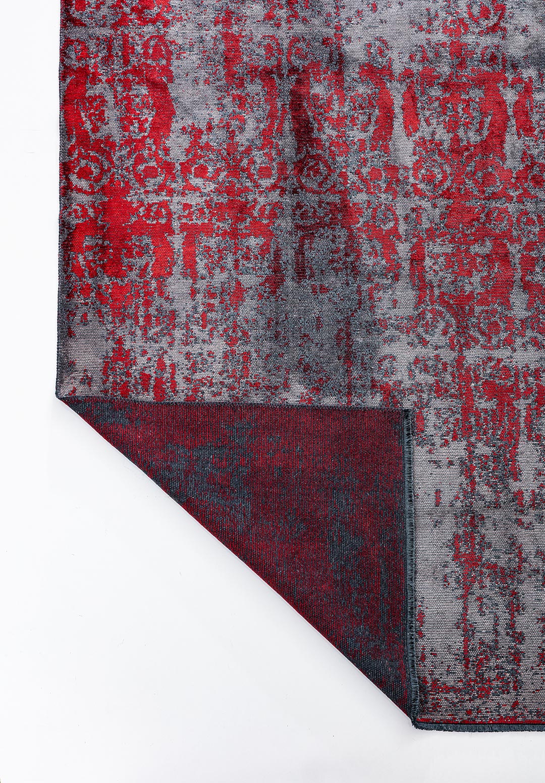 CAESAR DARK GREY - RED RUG - 3