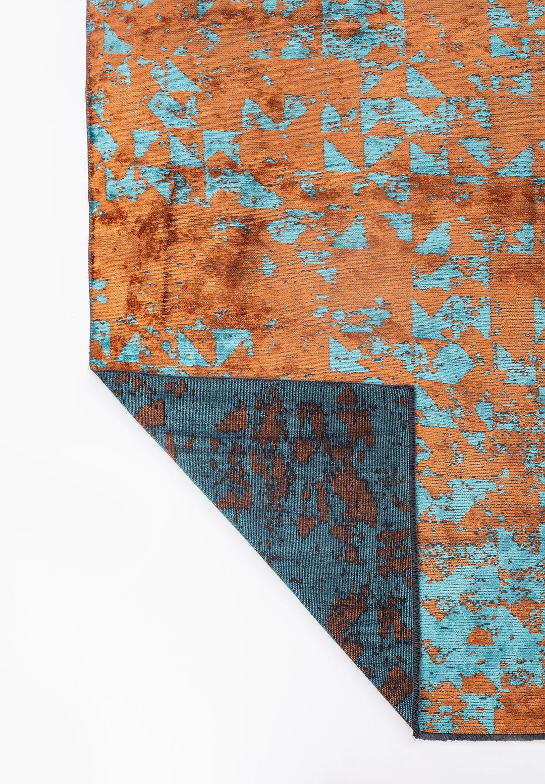 TRIANGLE TERRA - TURQUOISE RUG - 3