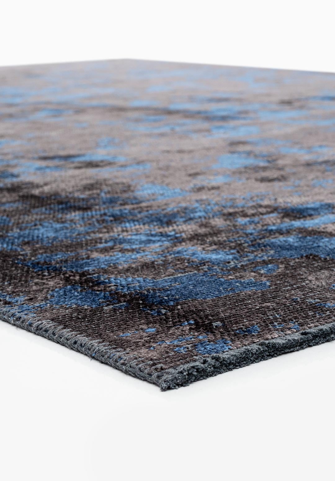 TRIANGLE CHARCOAL - NAVY BLUE RUG - 4