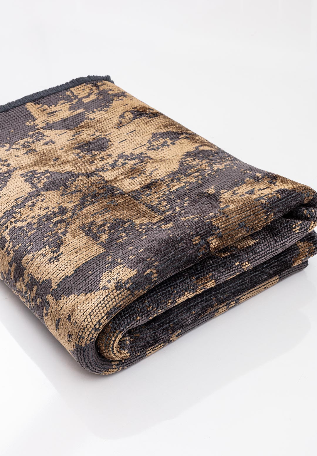 TRIANGLE CHARCOAL - LIGHT BROWN RUG - 4