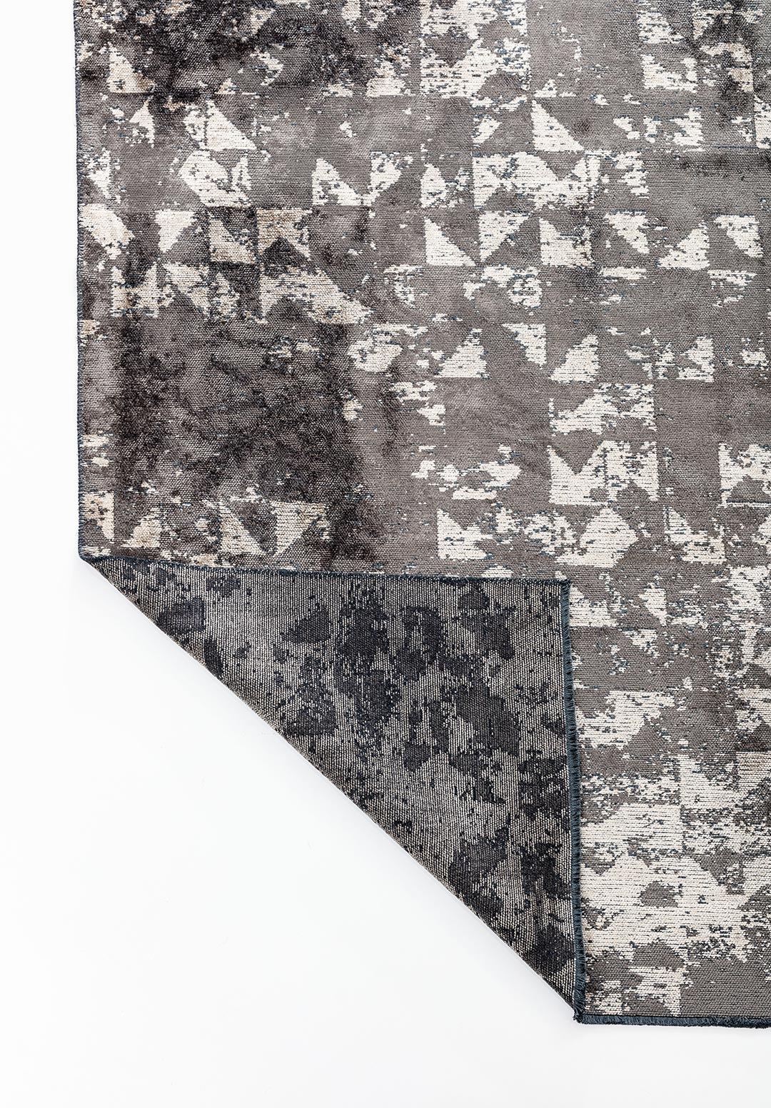 TRIANGLE ANTHRACITE - BEIGE RUG - 3