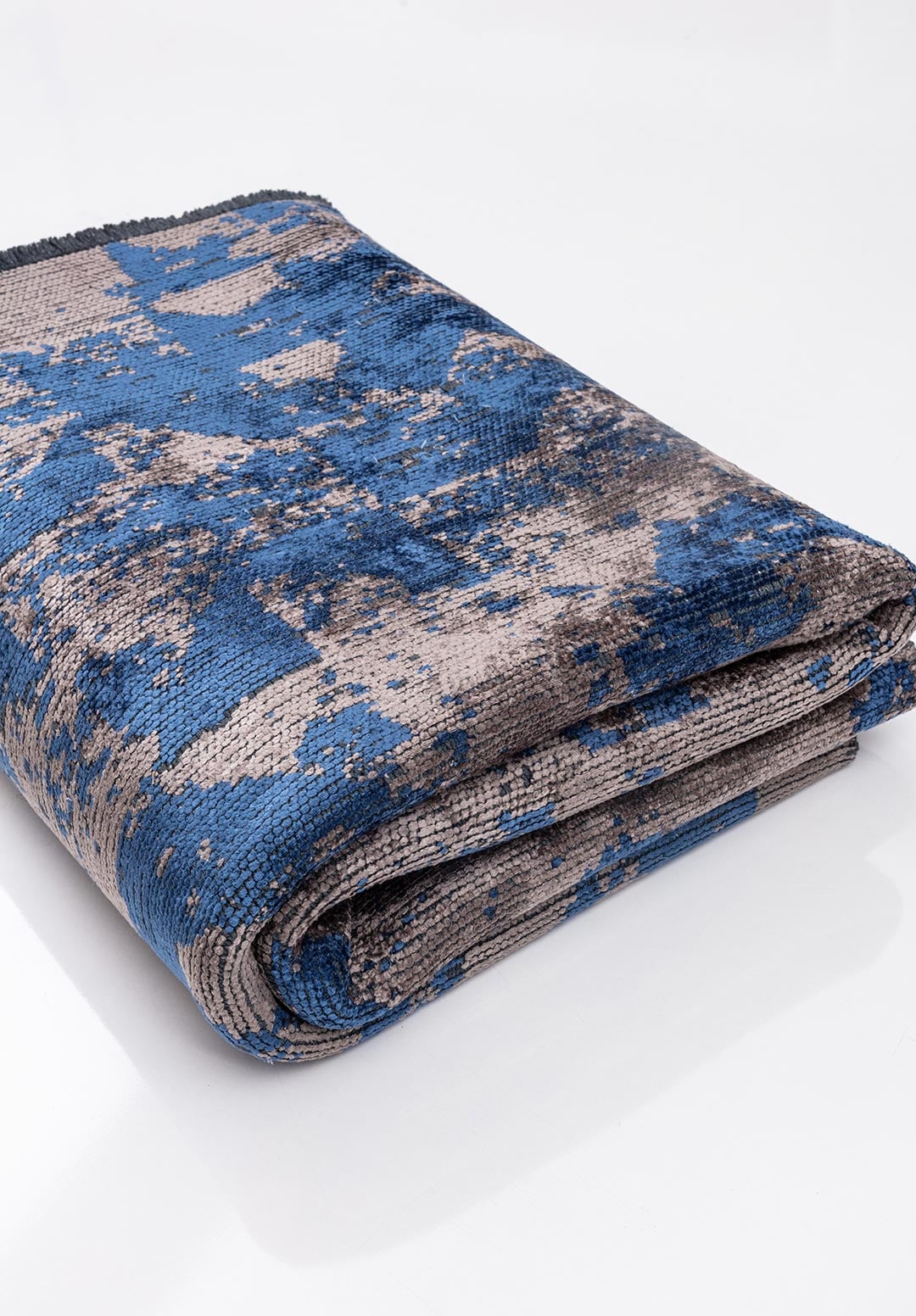 TRIANGLE DARK GREY - NAVY BLUE RUG - 4