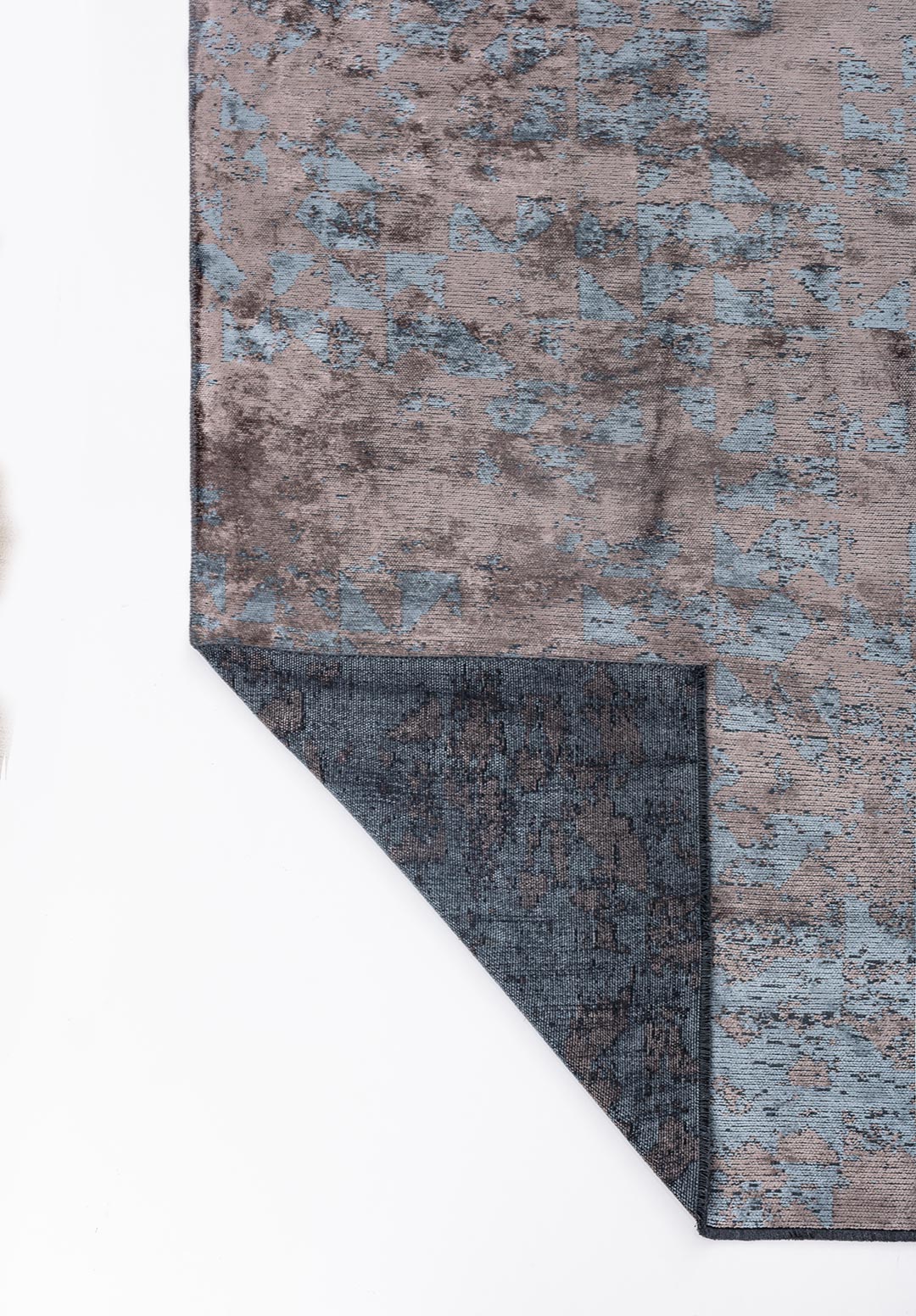 TRIANGLE DARK GREY - BLUE RUG - 3