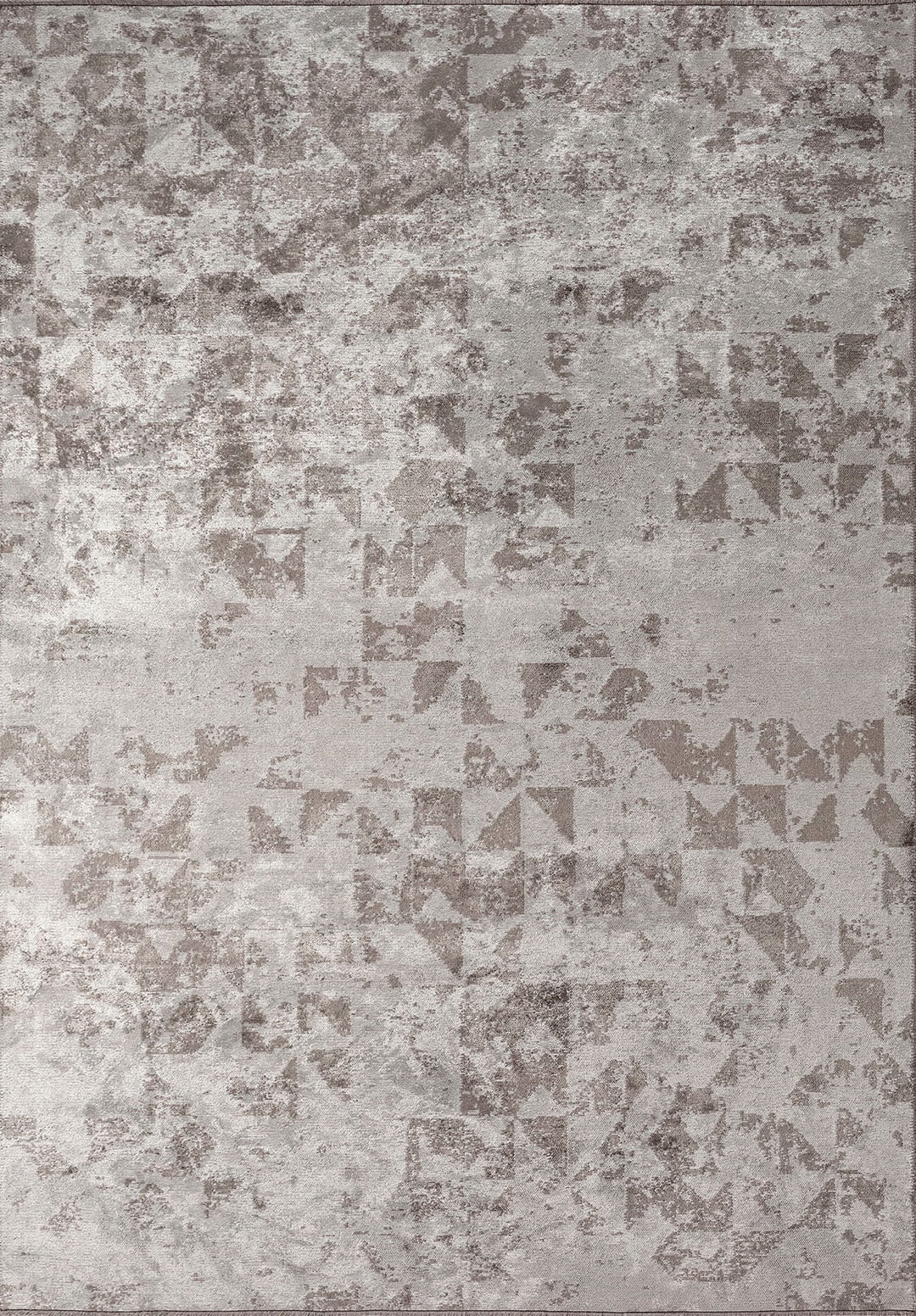 TRIANGLE LIGHT GREY - DARK GREY RUG - 1