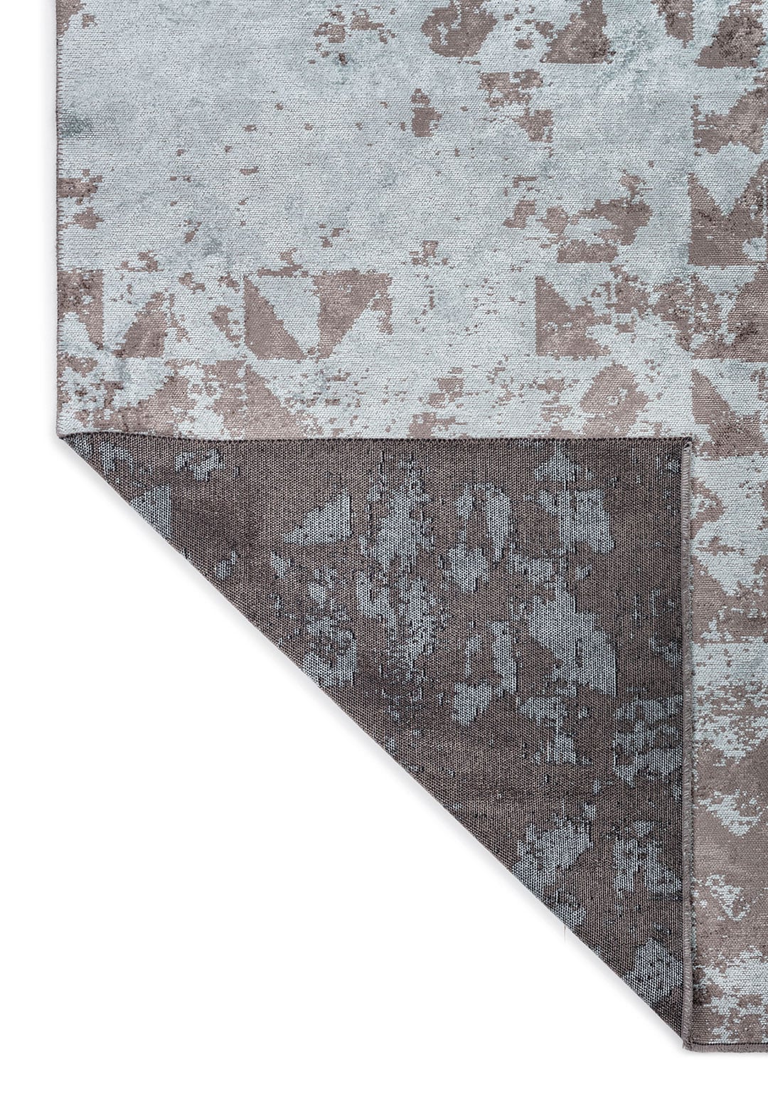 TRIANGLE ICE BLUE - DARK GREY RUG - 3