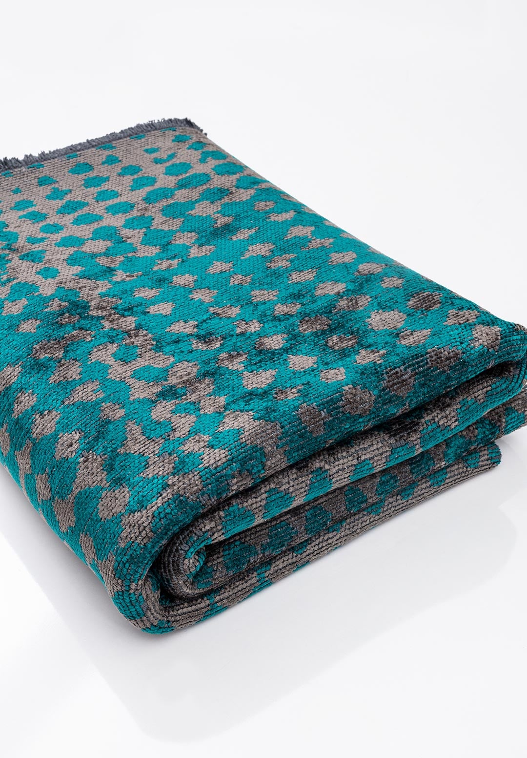 DOTS CHARCOAL - DARK TURQUOISE RUG - 4