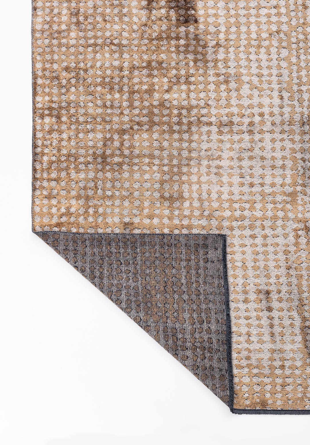 DOTS LIGHT BROWN - BEIGE RUG - 3