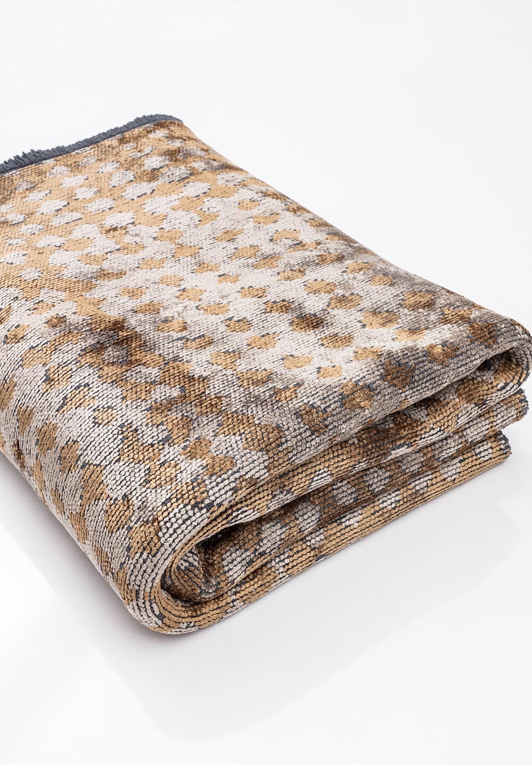 DOTS LIGHT BROWN - BEIGE RUG - 4