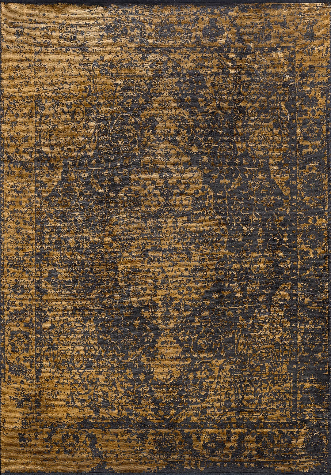 GLORY MUSTARD - ANTHRACITE RUG - 1