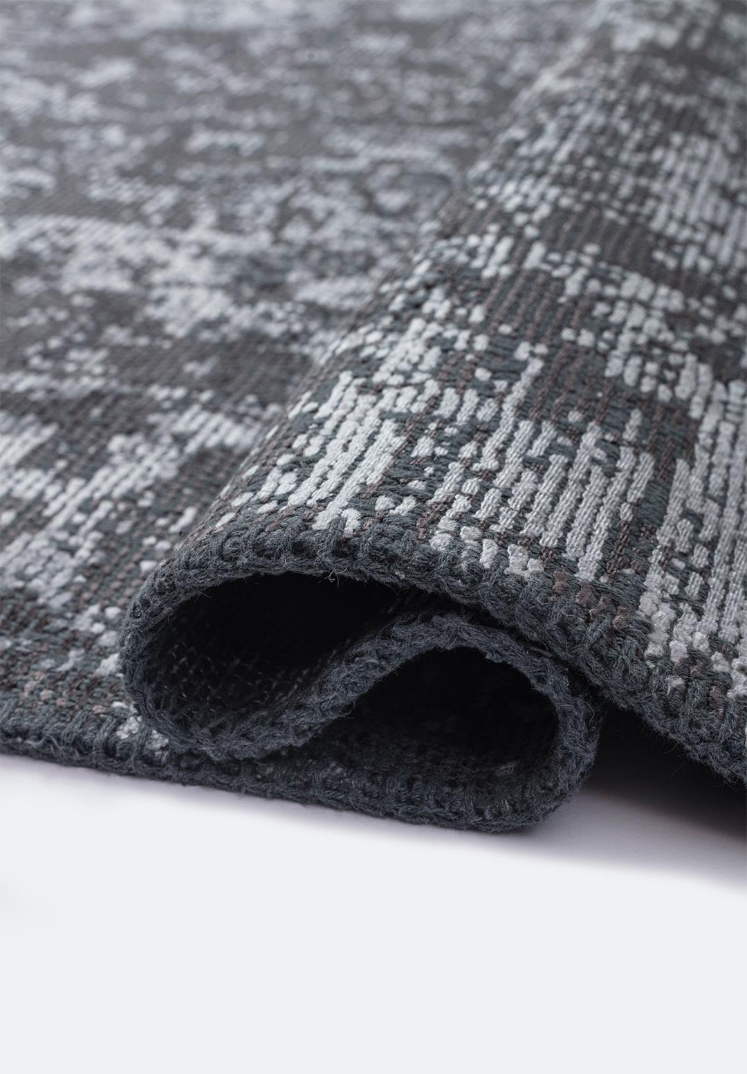 GLORY ICE BLUE - CHARCOAL RUG - 2