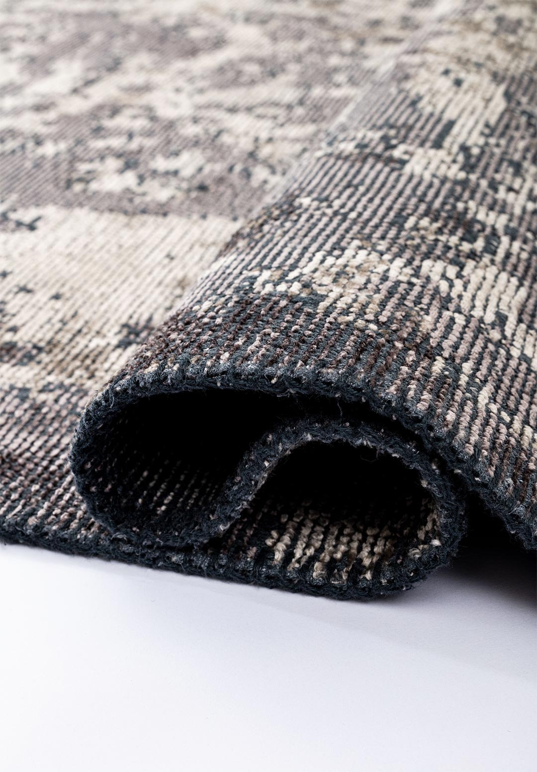 RISE BEIGE - DARK GREY RUG - 2