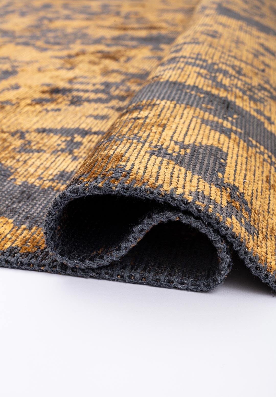 RISE ANTHRACITE - MUSTARD RUG - 2