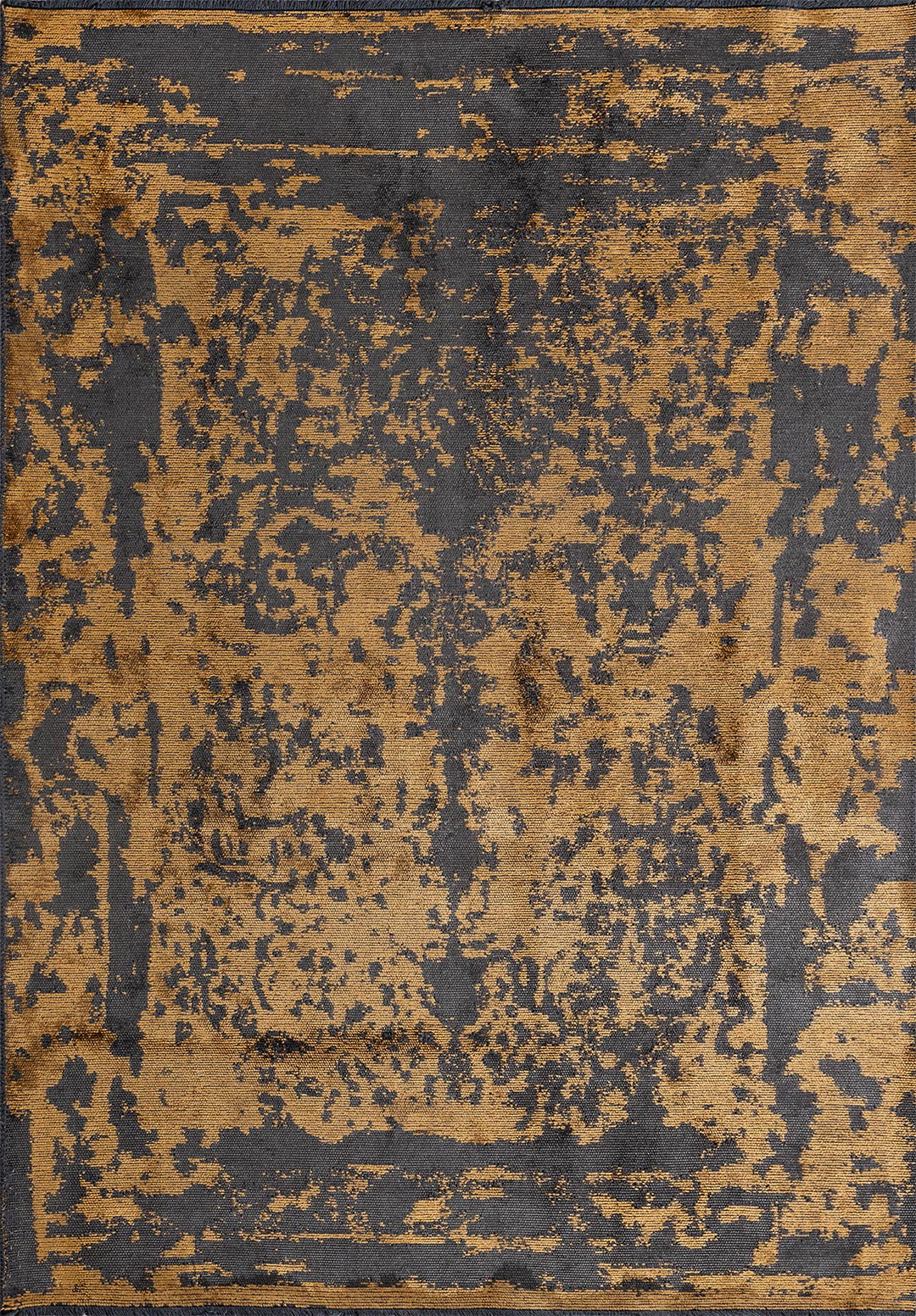 RISE ANTHRACITE - MUSTARD RUG - 1
