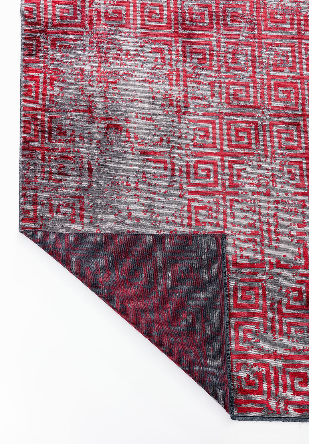 HELIX RED - DARK GREY RUG - 3