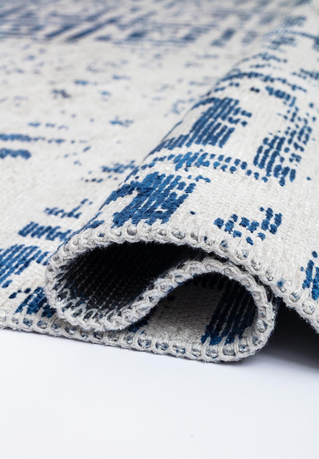 HELIX NAVY BLUE - ECRU RUG - 2