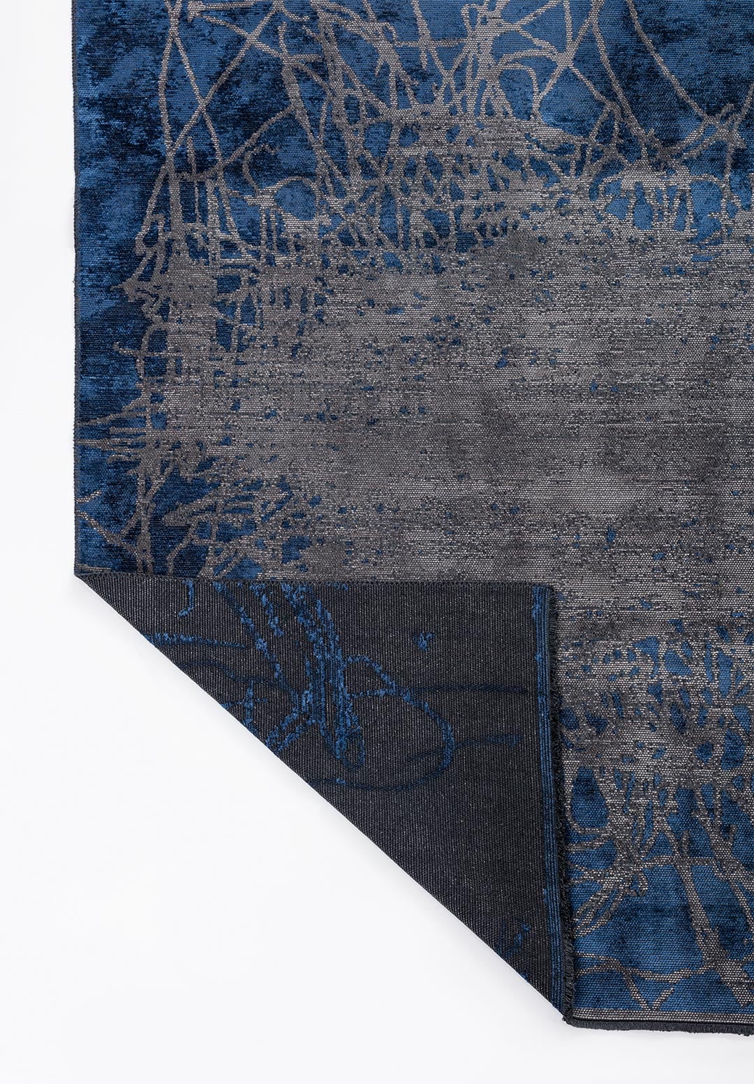 SPLASH NAVY BLUE - GREY RUG - 3